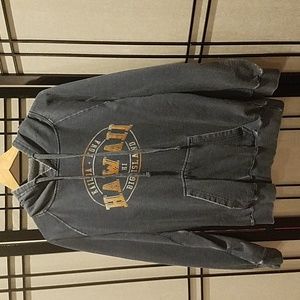 3 for $24 EUC Kona Hawaii hooded sweatshirt size L, distressed lightweight